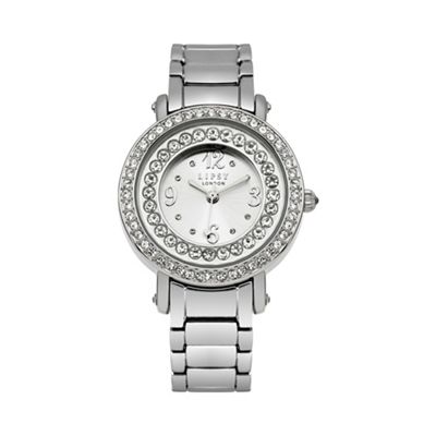 Ladies silver tone bracelet watch lp370